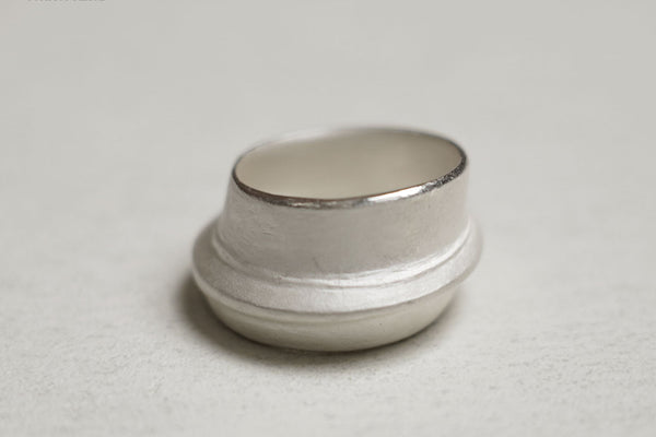 OLIO E ACETO Silver Silver Aperture Ring OA03F18